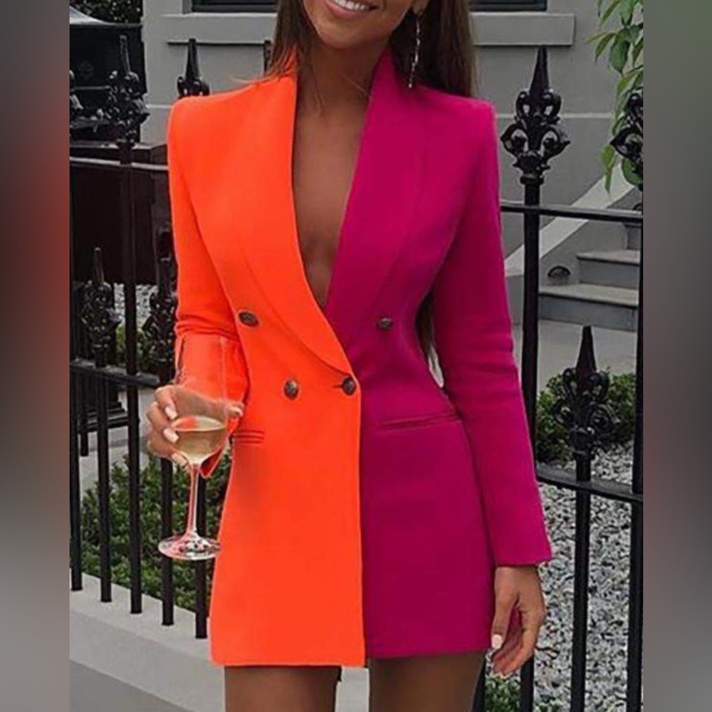 Color block blazer